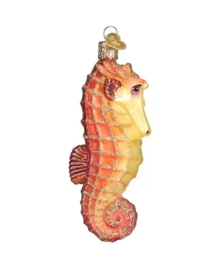 Orange Sea Horse Ornament | Noel Eternel Fashion