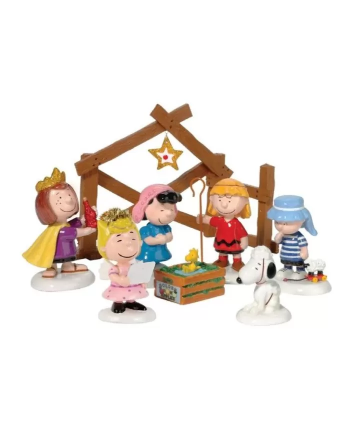 Peanuts Pageant, Set Of 8 By Enesco | Noel Eternel Clearance