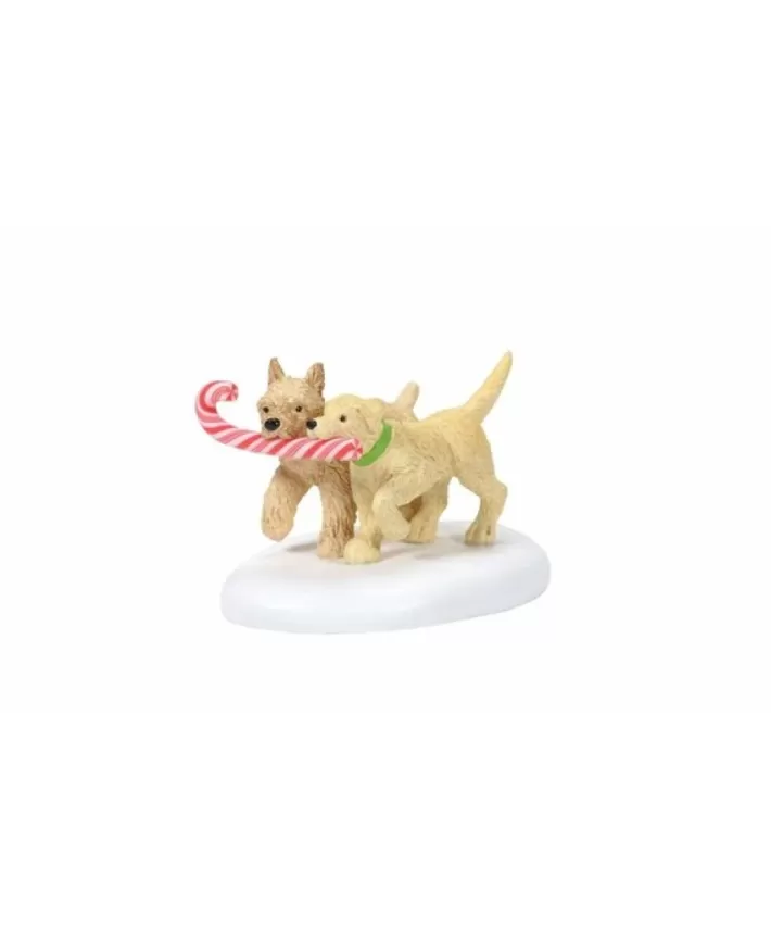 Peppermint Pups - Village Accessories | Noel Eternel Store