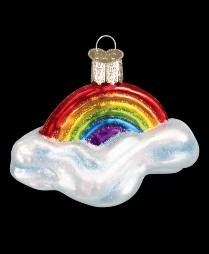 Rainbow Mouth Blown Glass Ornament | Noel Eternel New