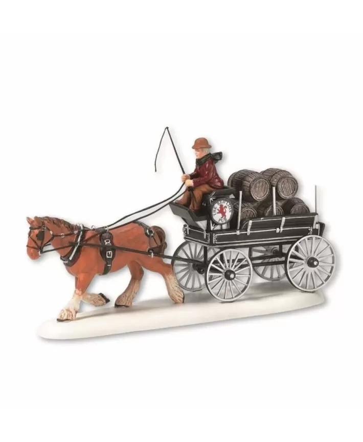 Red Lion Pub Beer Wagon - Dickens Village | Noel Eternel Fashion