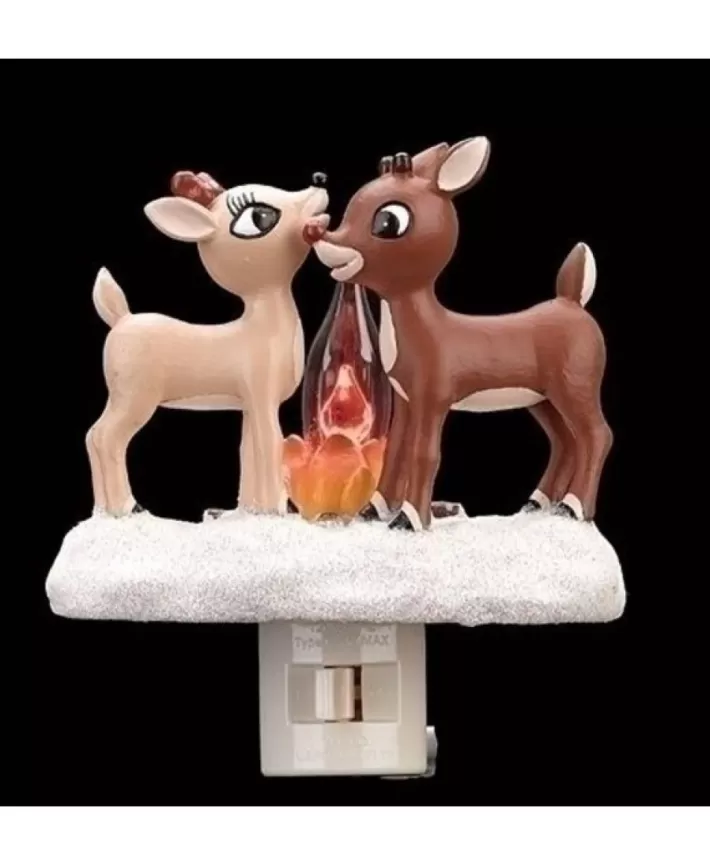 Rudolph And Clarice Flicker Flame Nightlight | Noel Eternel Discount