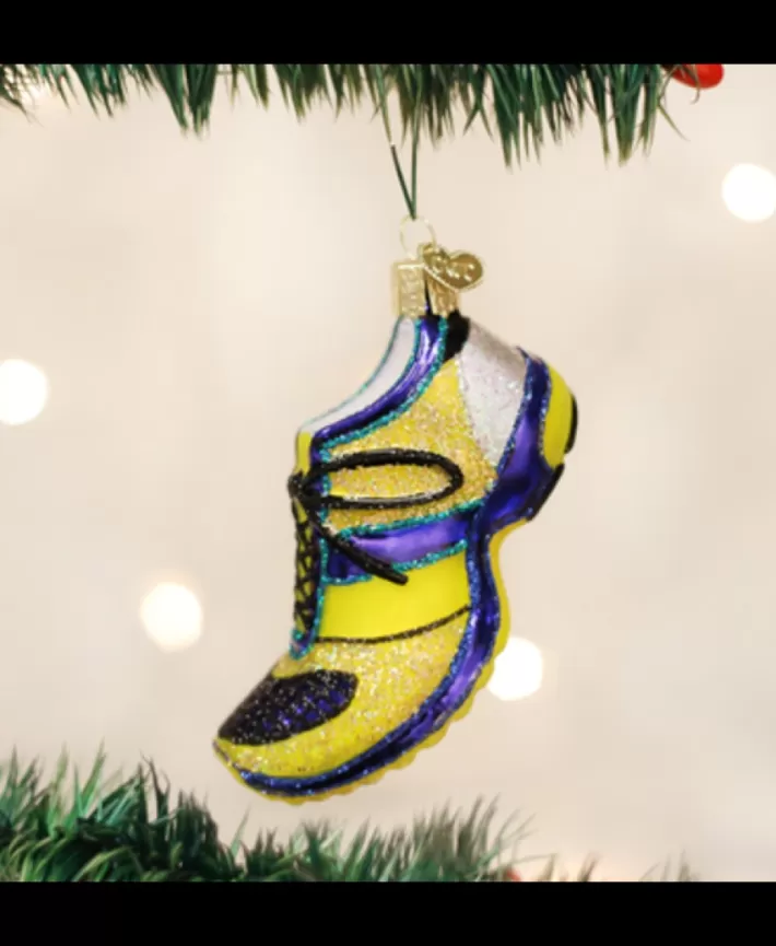 Running Shoe, Mouth Blown Glass Ornament | Noel Eternel Shop