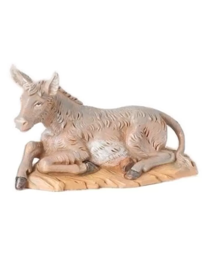 Seated Donkey 5" Nativity Fontanini | Noel Eternel Best