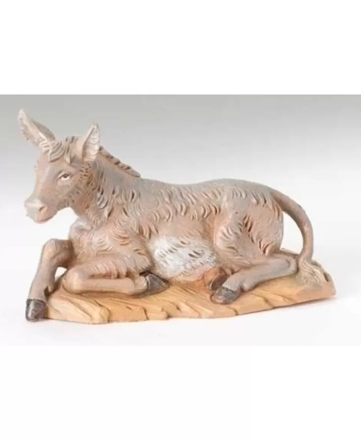 Seated Donkey 5" Nativity Fontanini | Noel Eternel Best