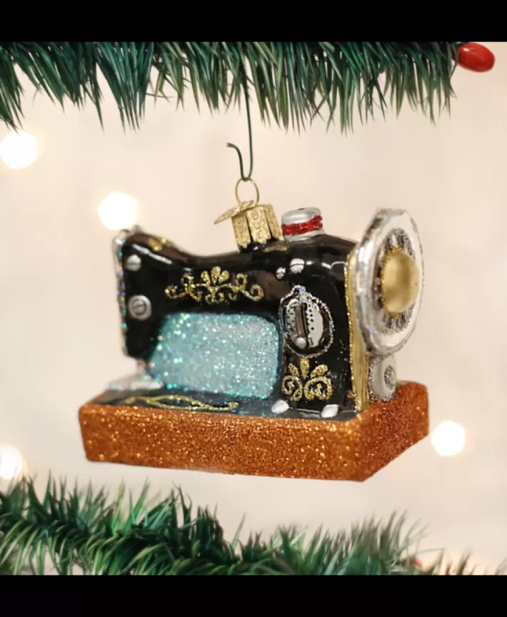 Sewing Machine Mouth Blown Glass Ornament | Noel Eternel Flash Sale