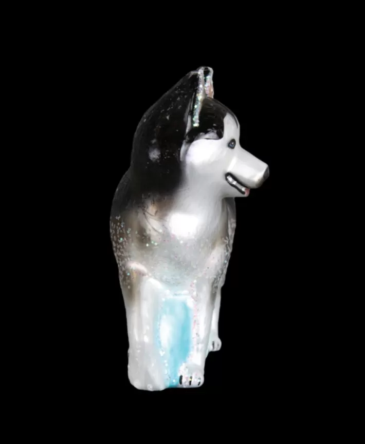 Siberian Husky, Mouth Blown Glass Ornament | Noel Eternel Best Sale