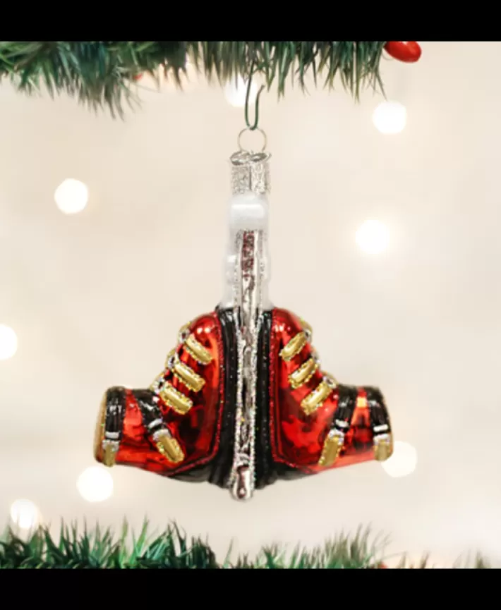 Ski Boots, Mouth Blown Glass Ornament | Noel Eternel Best Sale