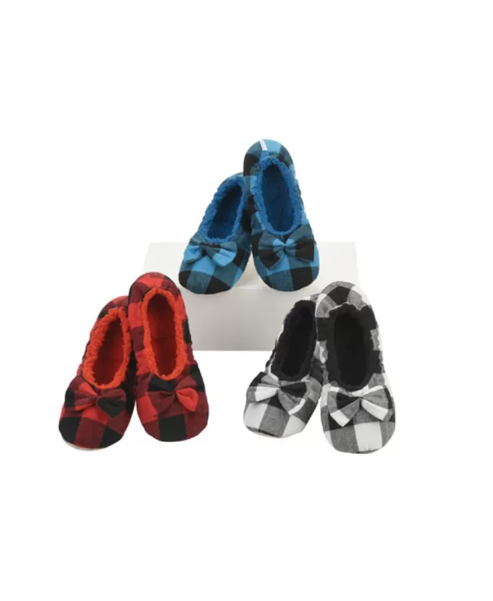 Snoozies Buffalo Plaid Ballerina | Noel Eternel Outlet