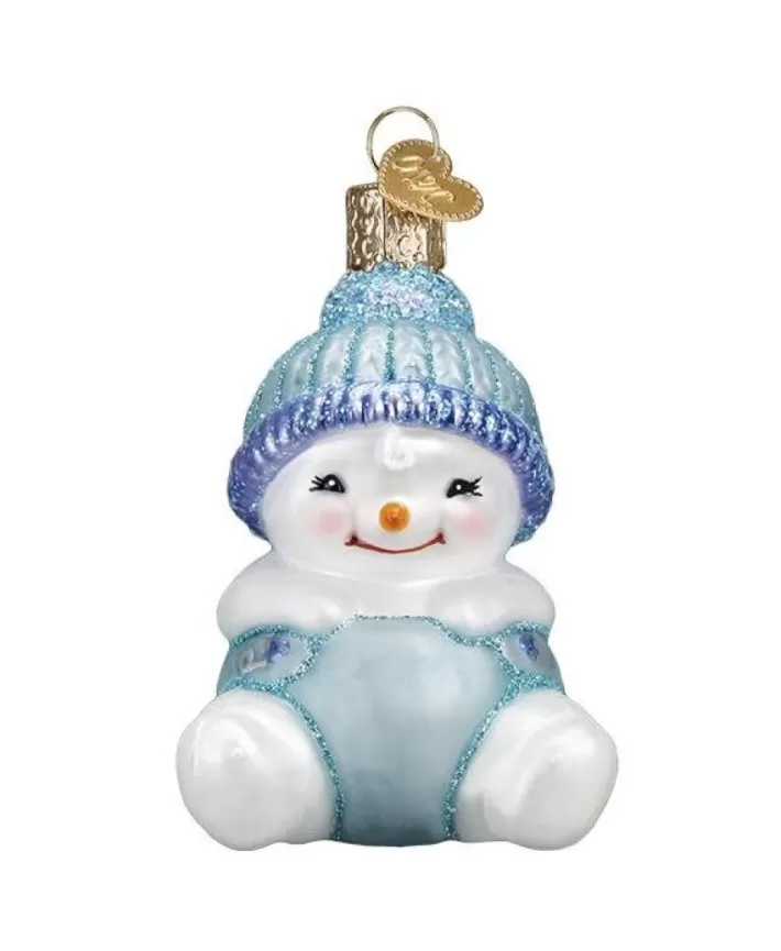 Snow Baby Boy, Mouth Blown Glass Ornament | Noel Eternel Sale