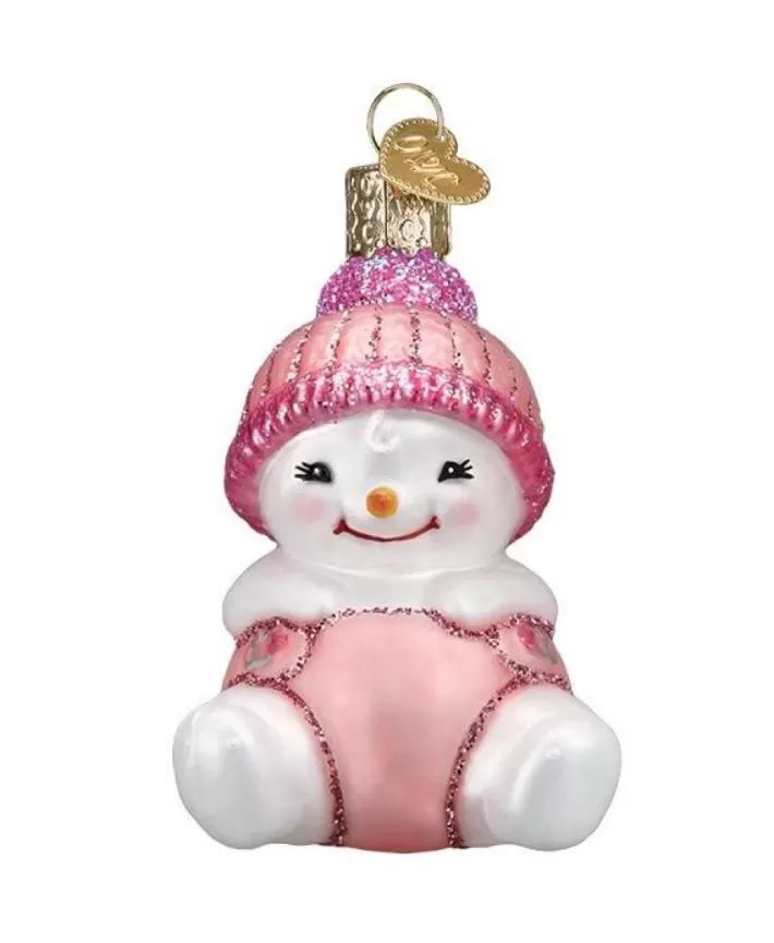 Snow Baby Girl, Mouth Blown Glass Ornament | Noel Eternel Best Sale