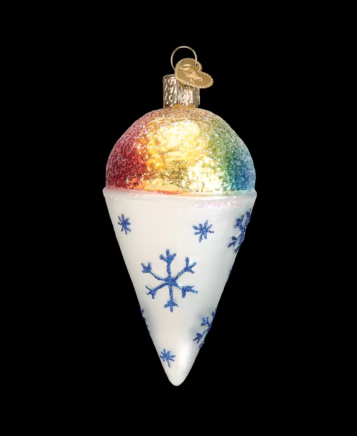 Snow Cone Mouth Blown Glass Ornament | Noel Eternel Outlet