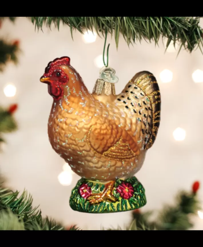 Spring Chicken, Mouth Blown Glass Ornament | Noel Eternel Flash Sale