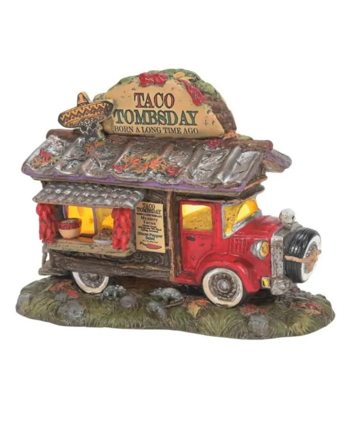 Taco Tombsday Taco Truck - Snow Village Halloween | Noel Eternel Discount