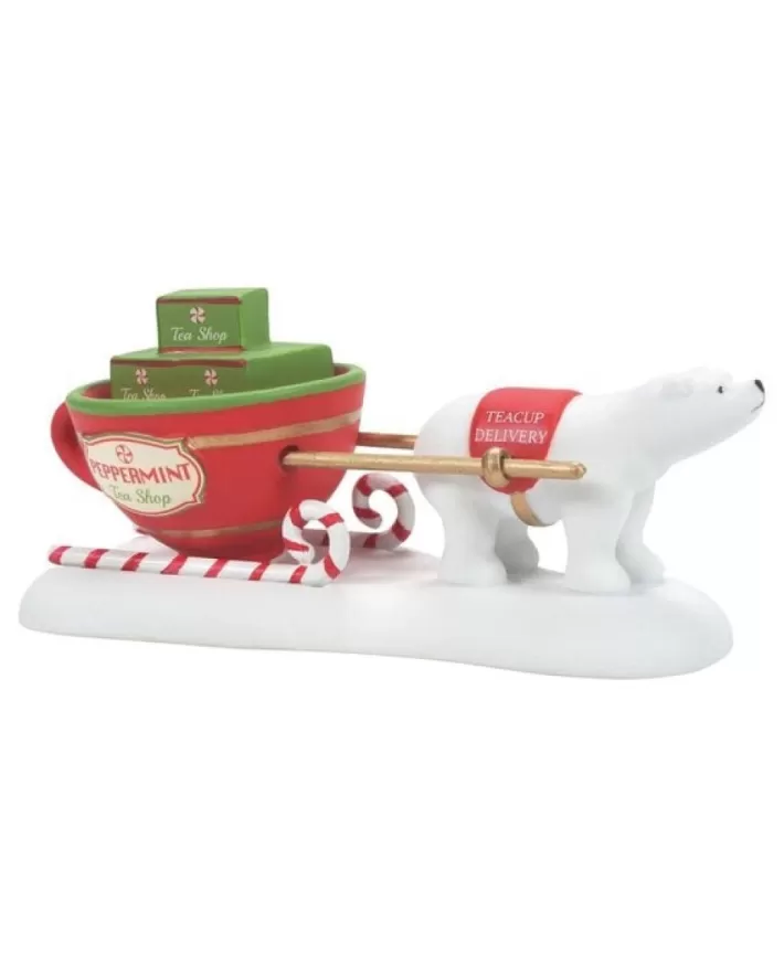 Teacup Delivery Service - North Pole Village | Noel Eternel Shop