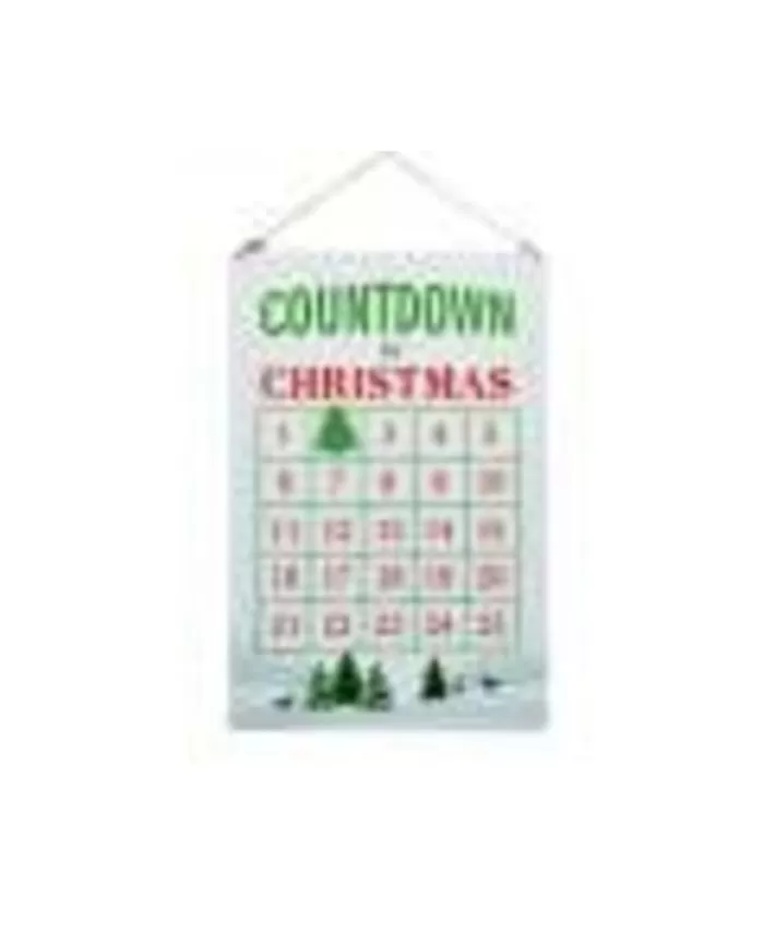 Tin Metal Advent Calendar Christmas Countdown 23.5" Tall | Noel Eternel Cheap