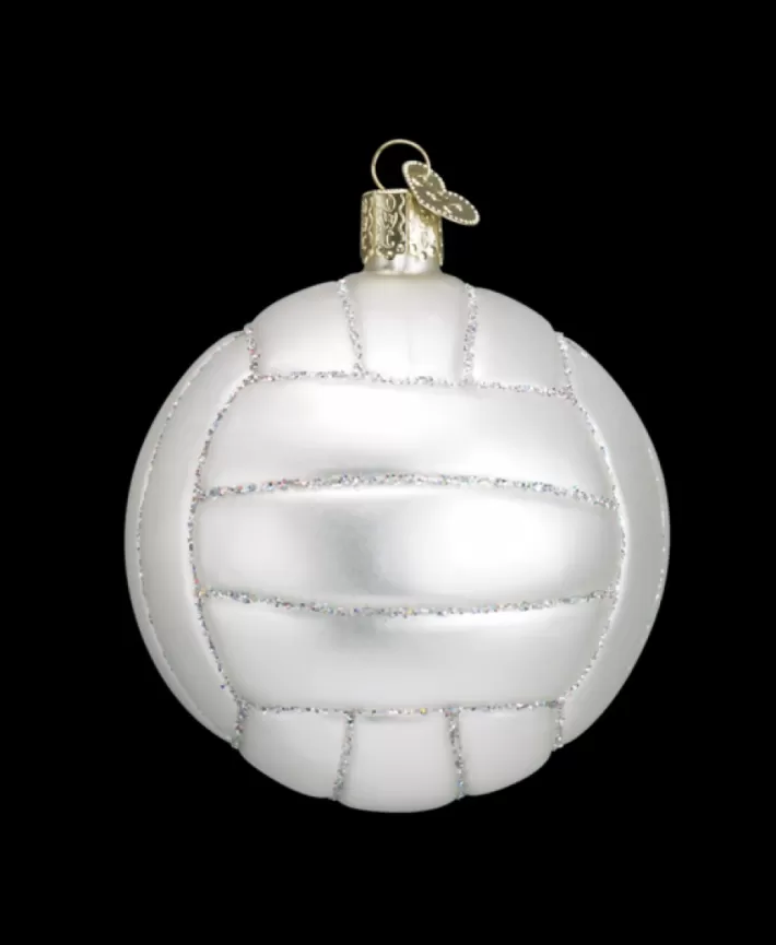 Volleyball, Mouth Blown Glass Ornament | Noel Eternel Outlet