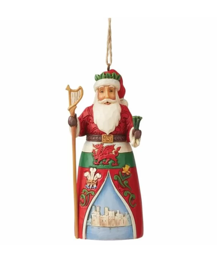 Welsh Santa Ornament- Jim Shore Heartwood Creek | Noel Eternel Discount