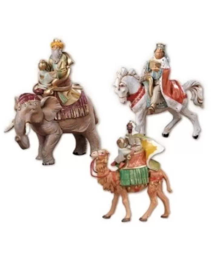 Wisemen On Animals Rich Set Fontanini 5'' Nativity | Noel Eternel Cheap