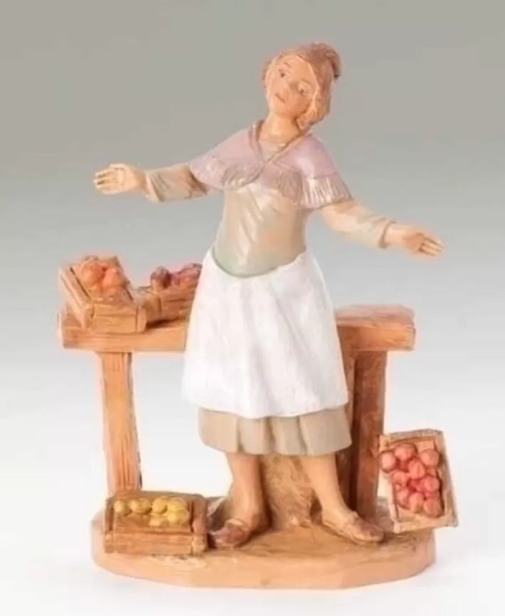 Zofia The Fruit Seller For 5" Nativity Fontanini | Noel Eternel Cheap